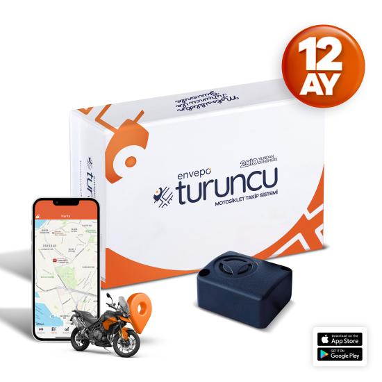 Turuncu Motosiklet Takip Cihazı 12 Ay ve Alarm Kiti (Buzzer)